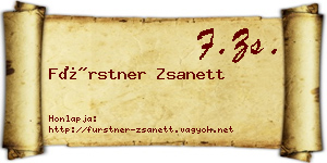 Fürstner Zsanett névjegykártya