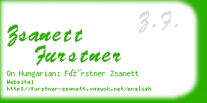 zsanett furstner business card